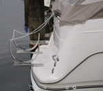 Dinghy davits and davit systems for inflatable boats