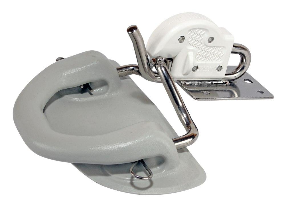 Dinghy davit systems and dinghy davits for inflatable boat davit systems.